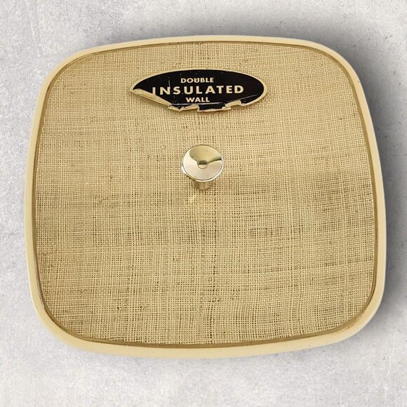 Vintage 1960s Thermo-Serv Insulated Casserole Server Tropical Scene MCM Serving - Picture 10 of 15